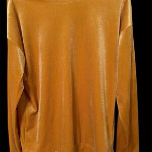 Women’s Gold velour Sweater